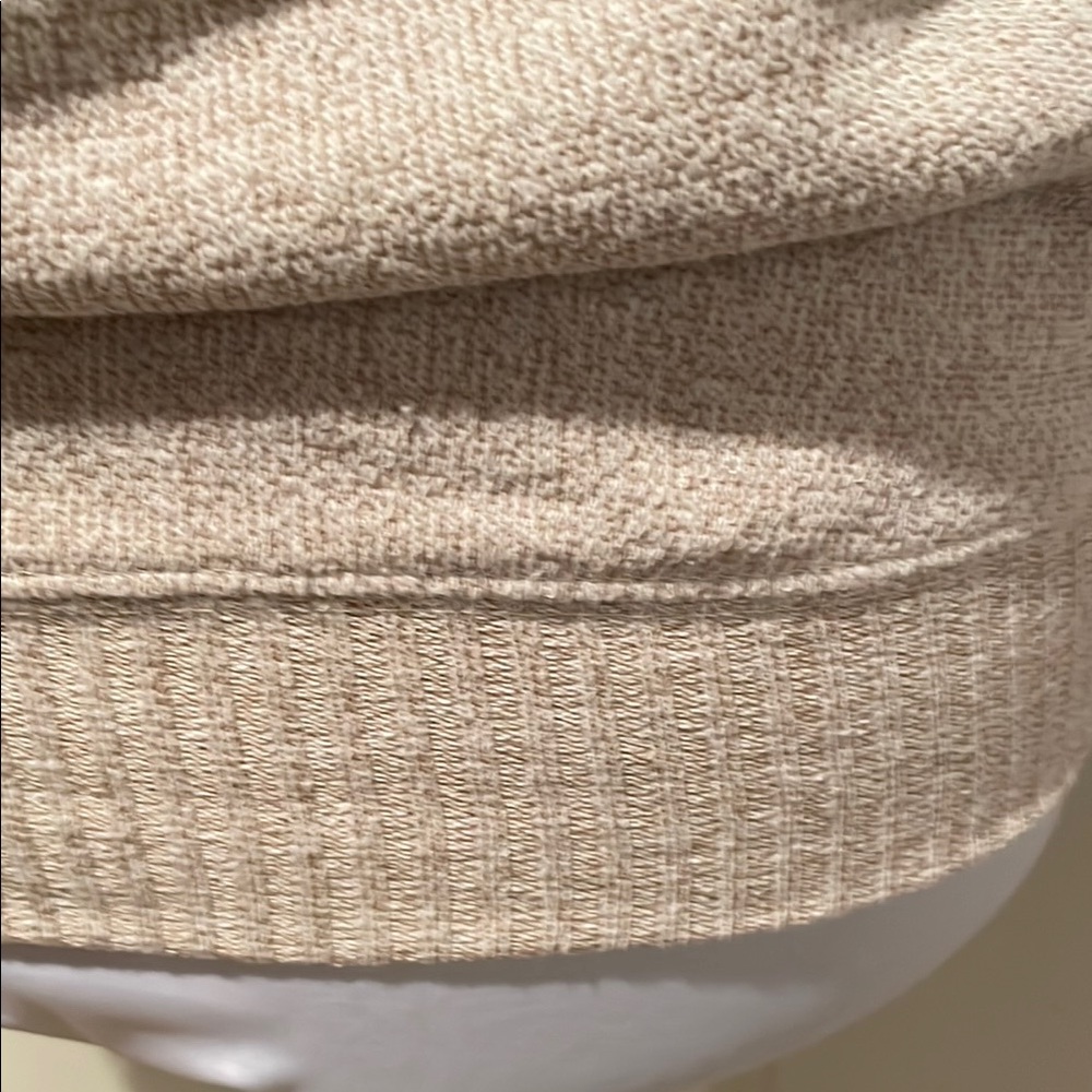 Cream Crew Neck Sweater with Collegiate Style - Picture 8 of 8